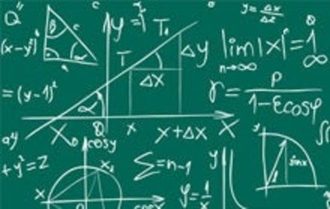 equation on a chalkboard