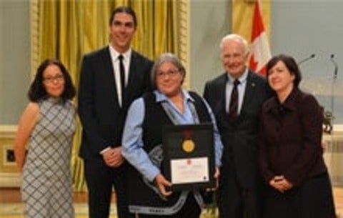 Susan Roy receives a joint Governor General History Award