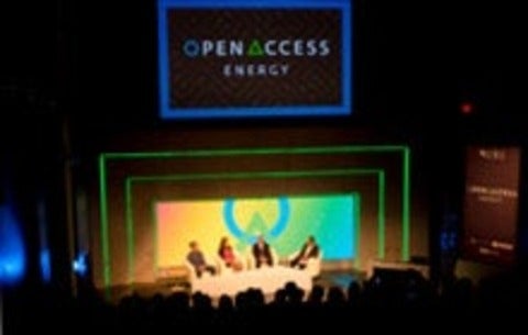 Panel members at opening session of OpenAccess Energy Summit