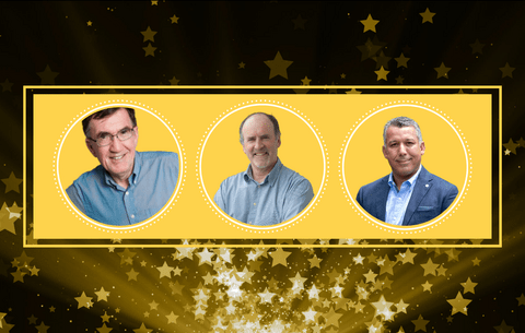 Dr. Peter Huck, Dr. David Rudolph and Dr. Raouf Boutaba photo collage