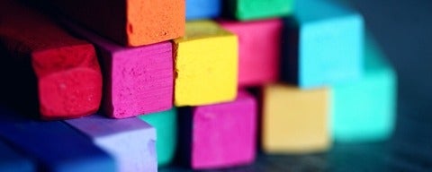 Bricks in assorted colors
