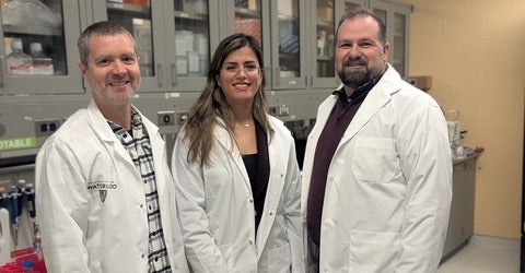 Waterloo researchers (L to R) Dr. Brian Ingalls, Dr. Sara Sadr and Dr. Marc Aucoin 