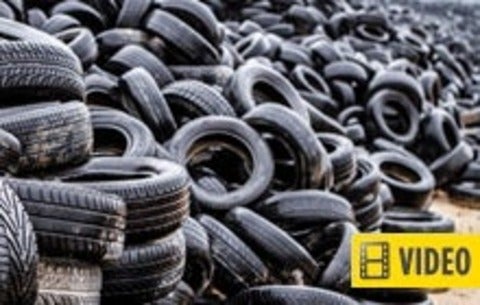 Landfill full of tires - article contains video