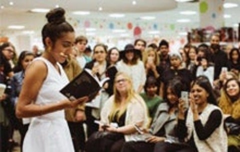 Rupi Kaur at poetry reading