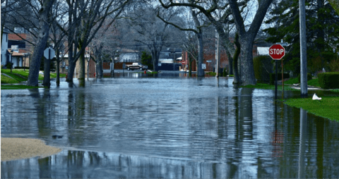 flooded street
