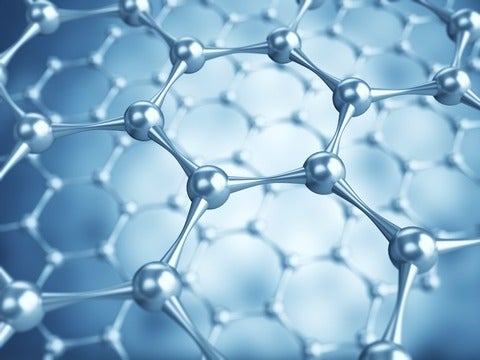 An up-close image of graphene.