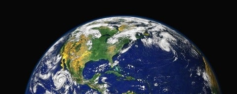 Top of planet earth