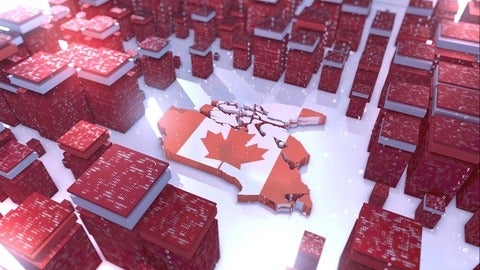 canada cyber security map rendering