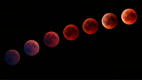 A total lunar eclipse