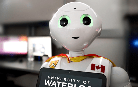 Close up of the MyJay robot