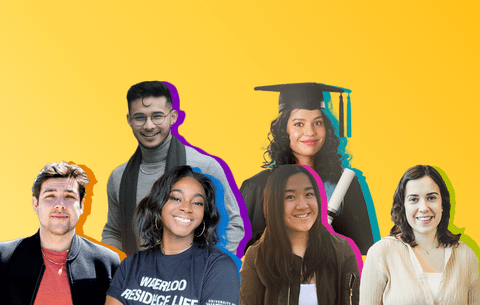 Graphic of class of 2021 valedictorian portraits