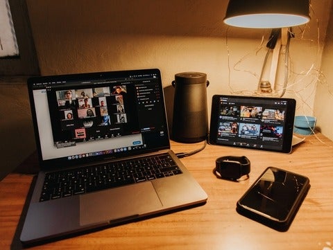 Photo of video conferencing