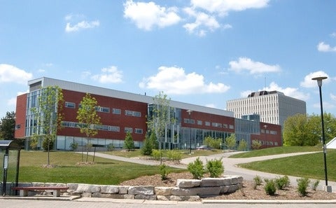 Image of the William M Tatham Centre, aka the Career Centre on campus