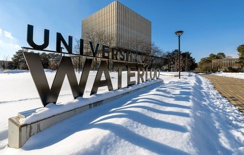 University of Waterloo sign