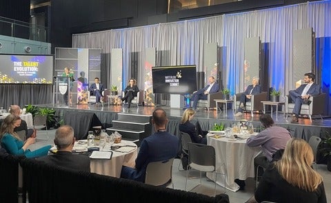 view of the stage at the Waterloo Innovation Summit