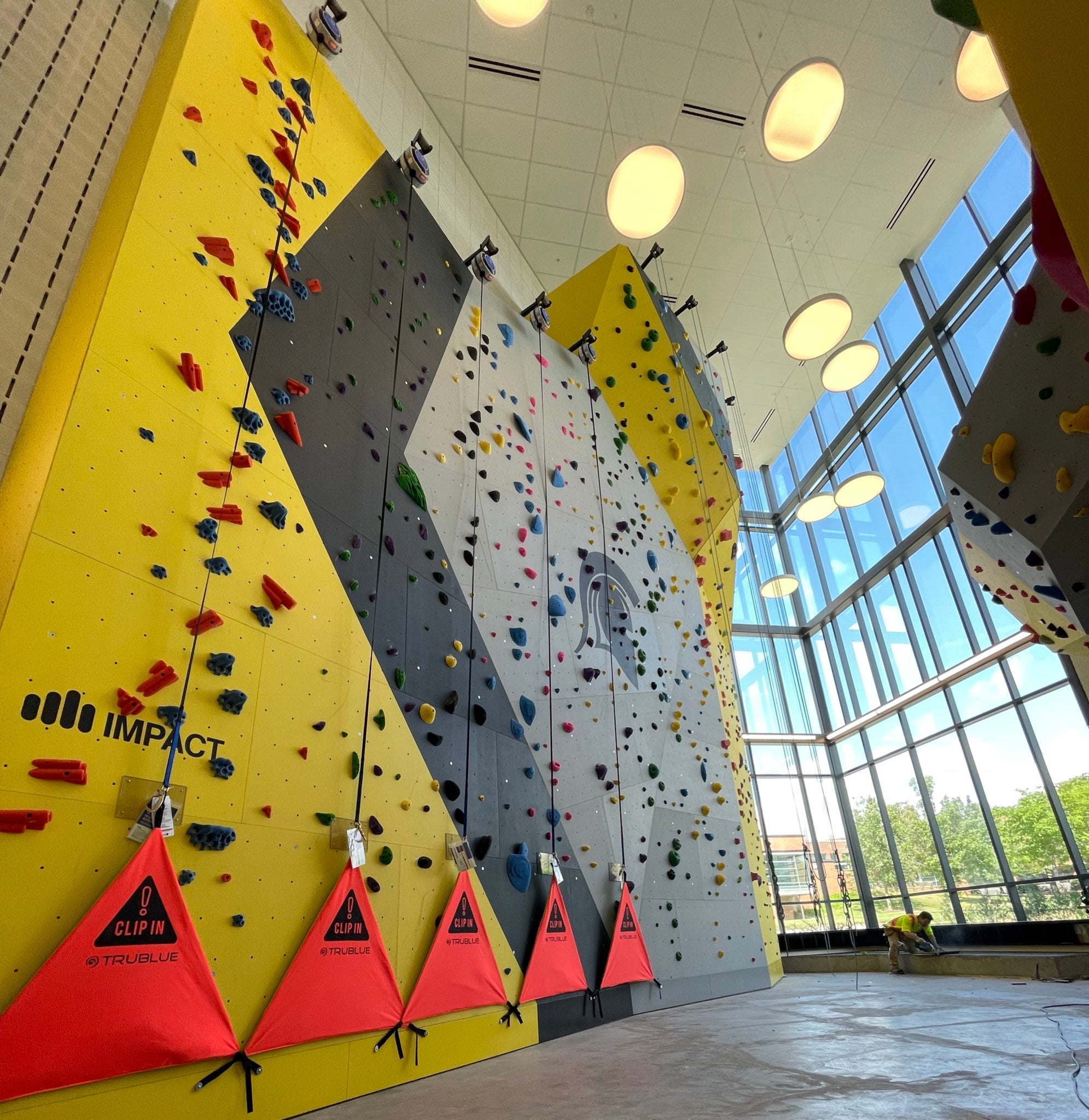 Rock climbing wall