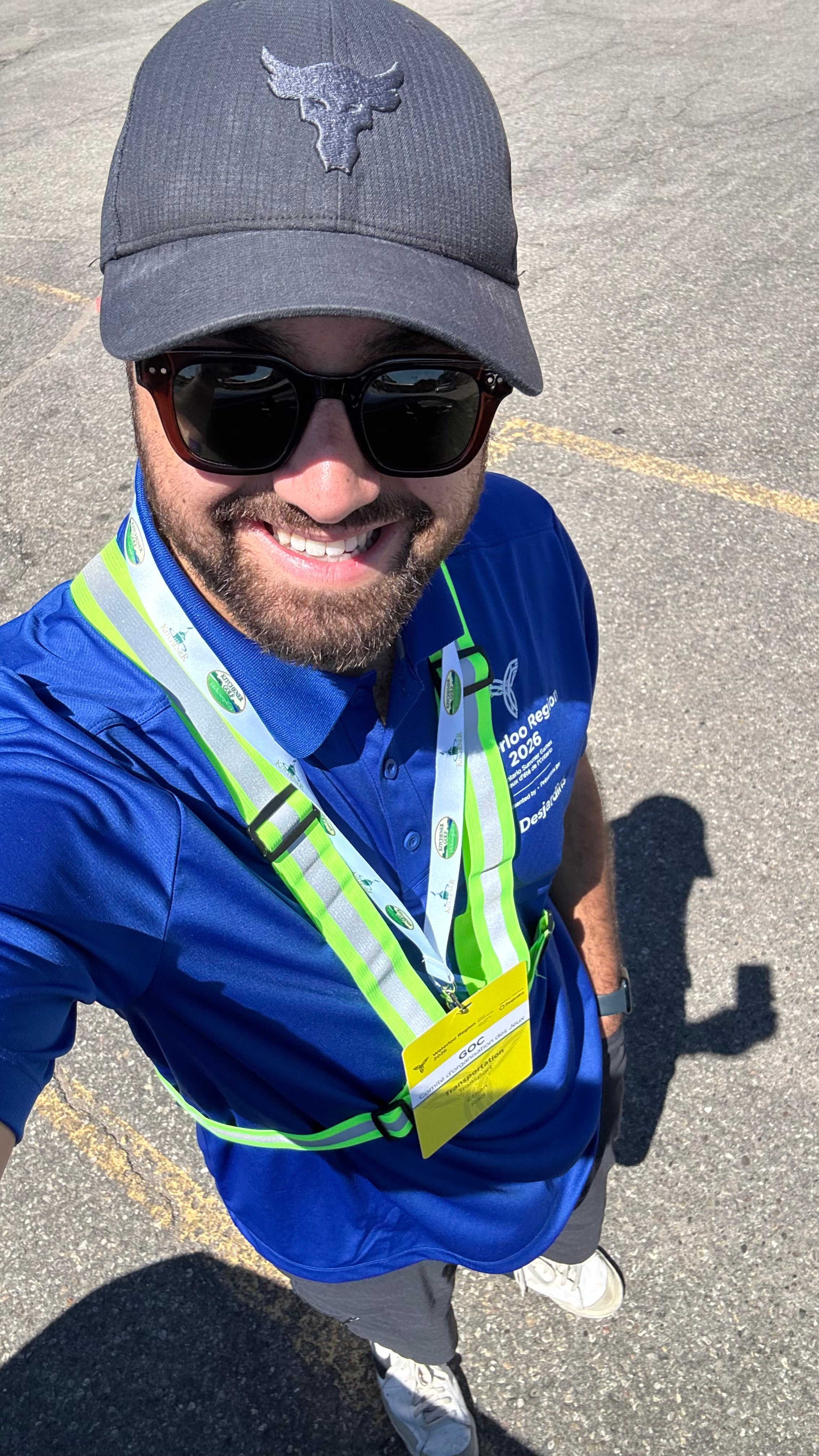 Ethan Rad taking a selfie with his 2026 Ontario Summer Games uniform