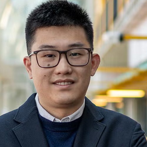 Sihang Liu poses in Davis Centre