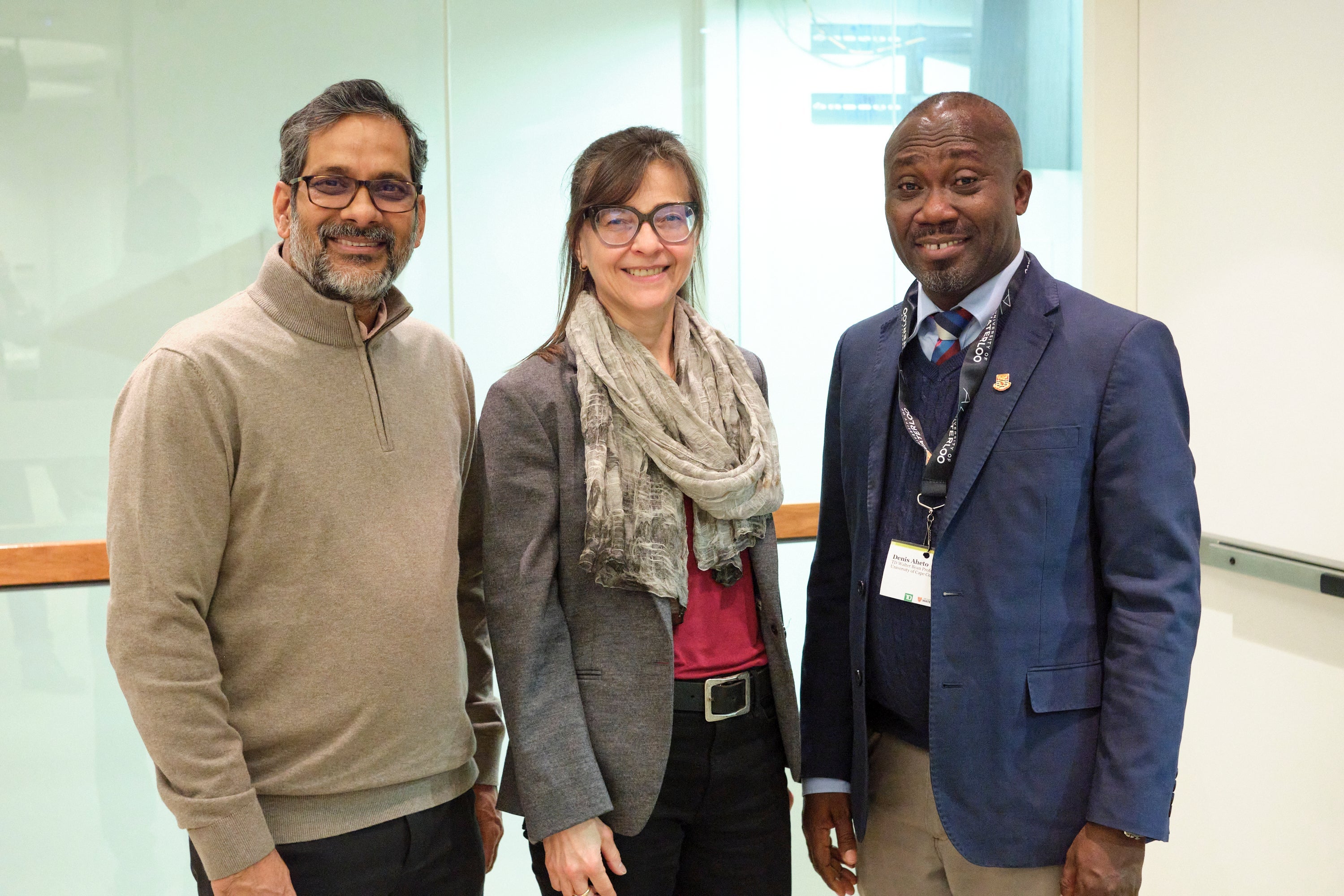 Dr. Prateep Nayak,Dr. Michaela Hynie and Dr. Aheto after the lecture. 