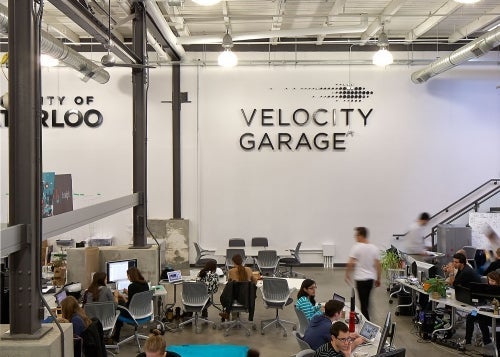 Startups working in the Velocity Garage in Downtown Kitchener.