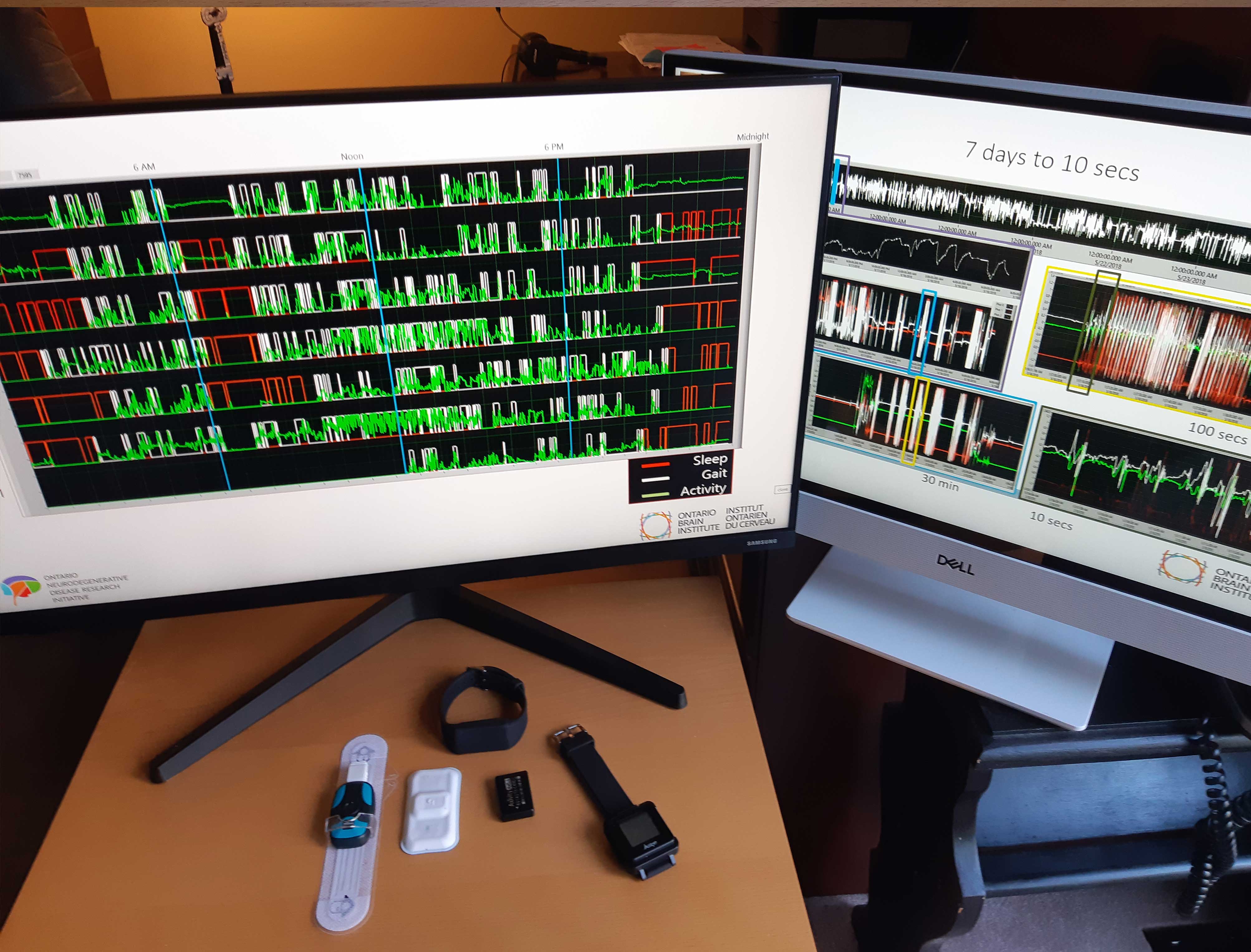 Data on screen