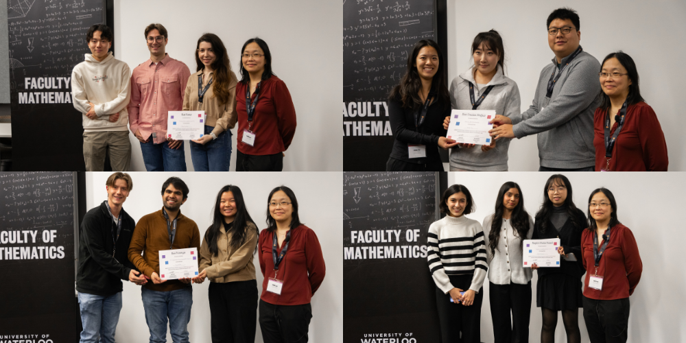 Winners with their certificates