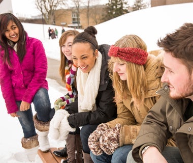 UWaterloo students at Winter Welcome Week