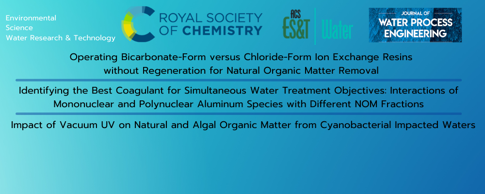 Chair team collaboration with Montreal researchers on natural organic matter results in several manuscripts