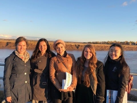 Nutrition and aging lab in front of Petitcodiac River, Moncton