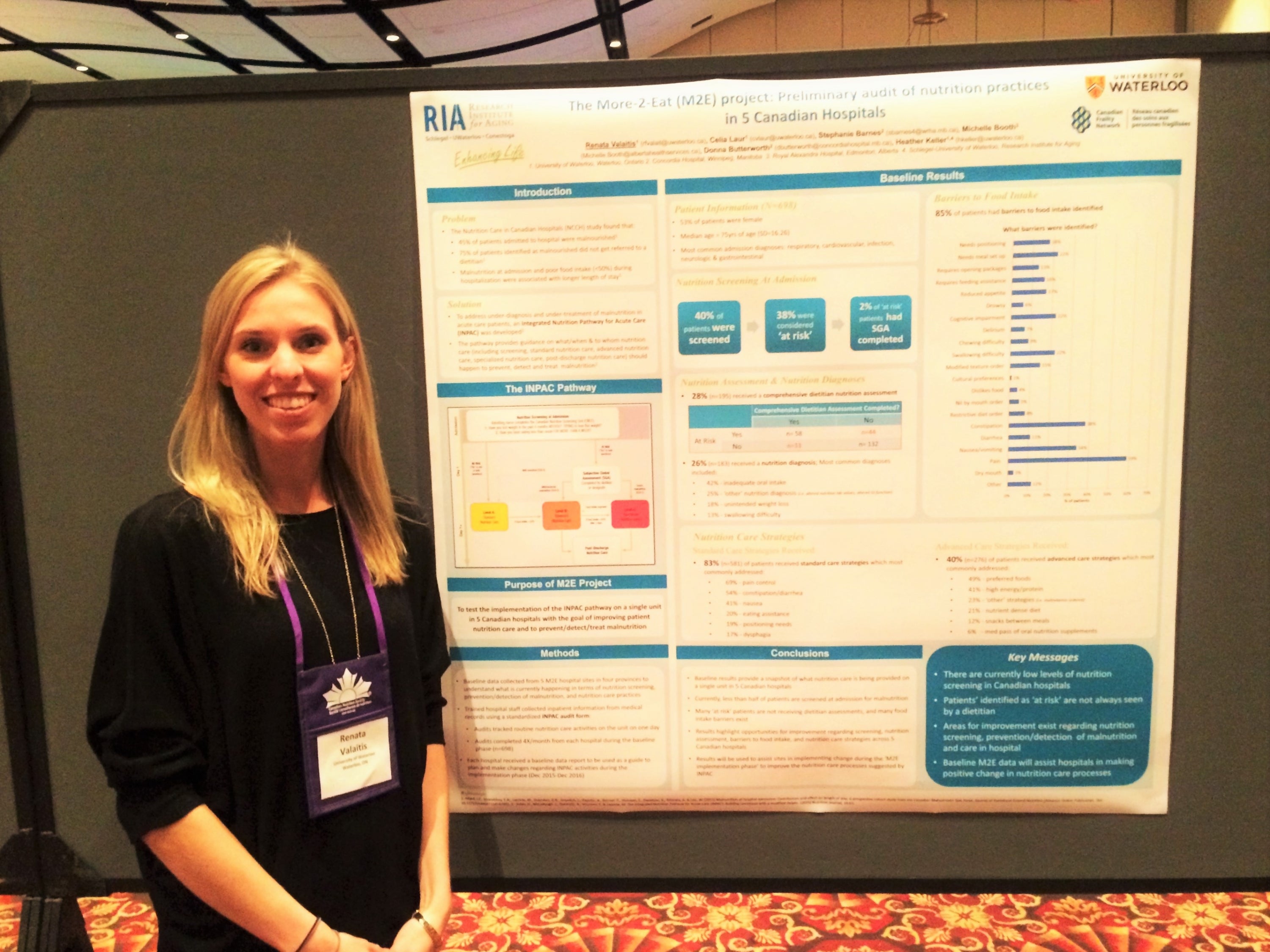 Renata with conference poster