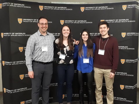 Daniel, Laura, Sarah and Chris attending the 2019 AHS recognition reception