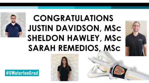 Congratulations Justin, Sheldon and Sarah