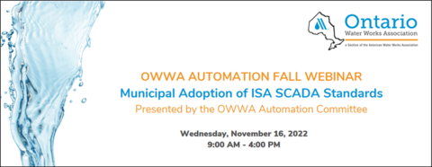 OWWA Automation Fall Webinar poster
