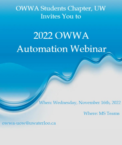 2022 OWWA Automation Webinar poster