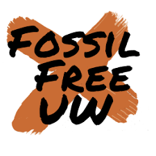 Logo for Fossil Free UW.