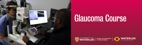 course banner with image of patient getting an OCT scan 