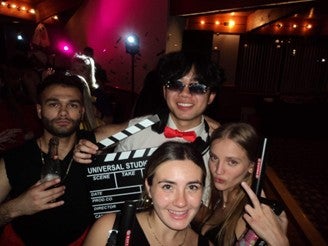 Students dressed up in costumes