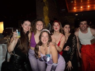 Students dressed up in costumes