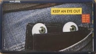eye image looking from back pocket of jeans
