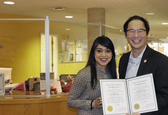 Dr. Stan Woo and Member of Parliament for Waterloo, Bardish Chagger