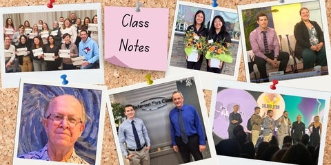 A collage of photos of our alumni