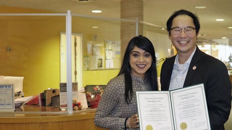 Dr. Stan Woo and Member of Parliament for Waterloo, Bardish Chagger