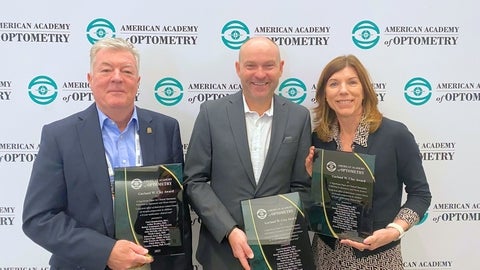 Dr. Deborah Jones stands with other awardees