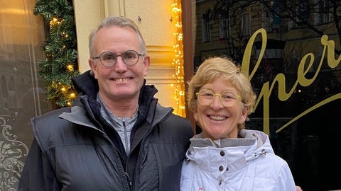 Michelle and Scott in Vienna, 2022.