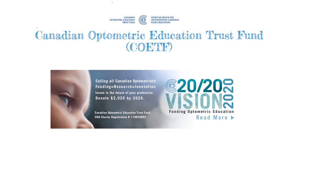 The Canadian Optometric Education Trust Fund (COETF) logo