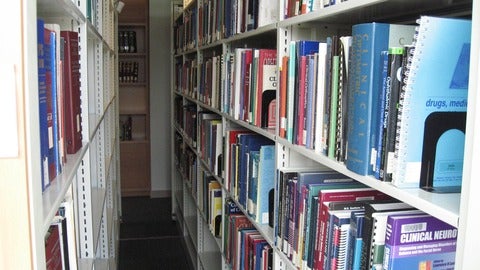 books on bookshelves