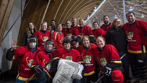 Unicorneas hockey team photo