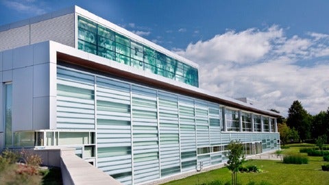 Photograph of the front of the School of Optometry and Vision Science building