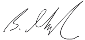 Ben Thompson's signature