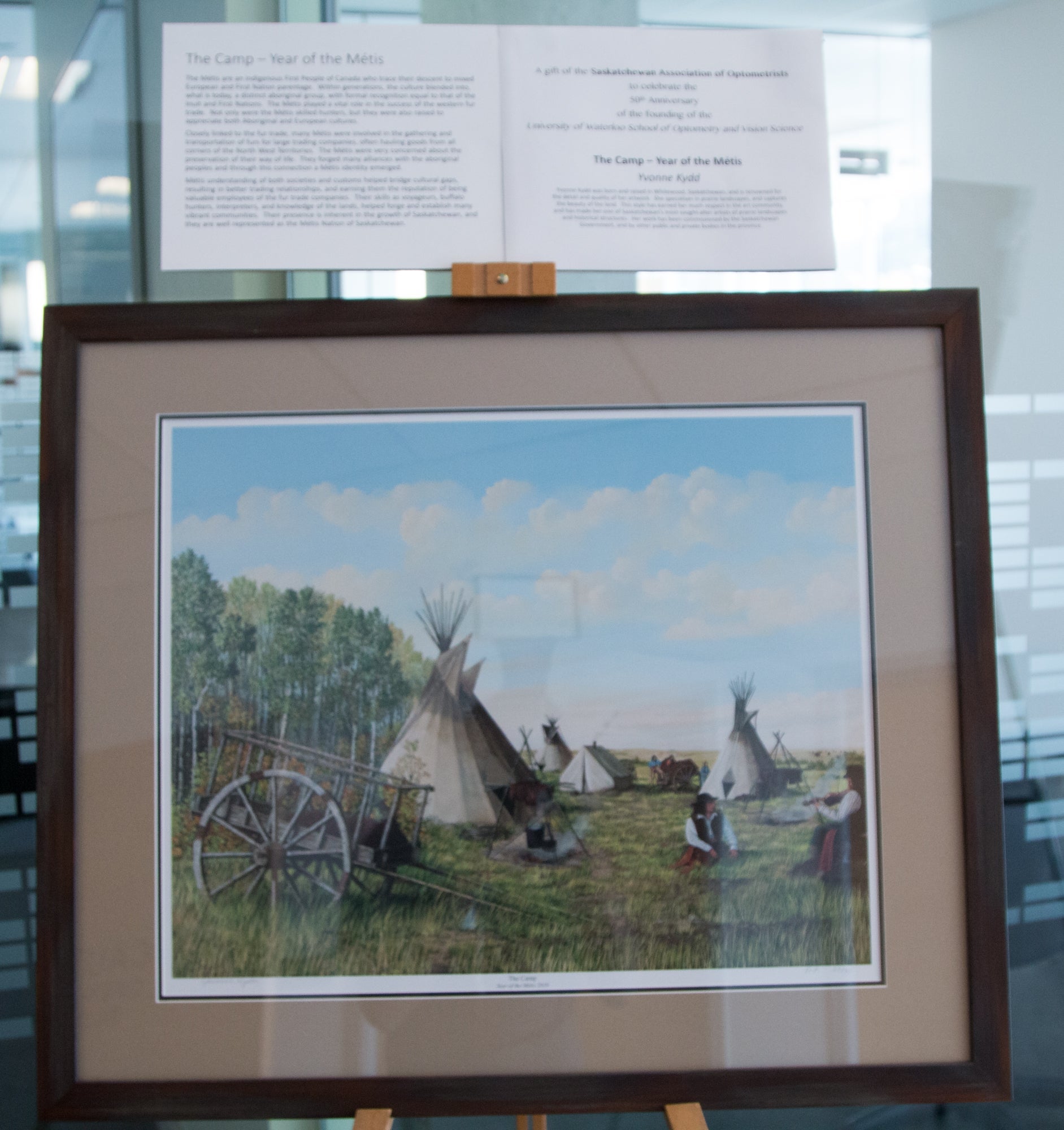Saskatchewan Association of Optometrists' art donation